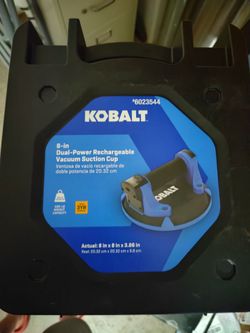 Kobalt 8 inch dual powered rechargeable suction cup