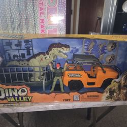 🧚‍♀️ NEW 16 PIECE Dino Valley Playset MAKES DINO SOUNDS, AND MOVABLE PARTS