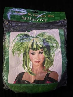 Bad Fairy Green Costume Wig