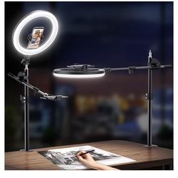 Ring Light with Stand and Phone Holder