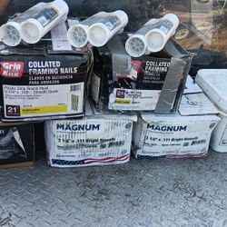 FRAMING NAILS, FASTENERS,AND STRONG TIE ANCHORING ADHESIVE 