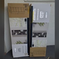 Mainstays 5-Shelf Bookcase with Adjustable Shelves, True Black Oak Qty2