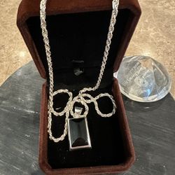 NECKLACE/ 950 ONYX PENDANT 