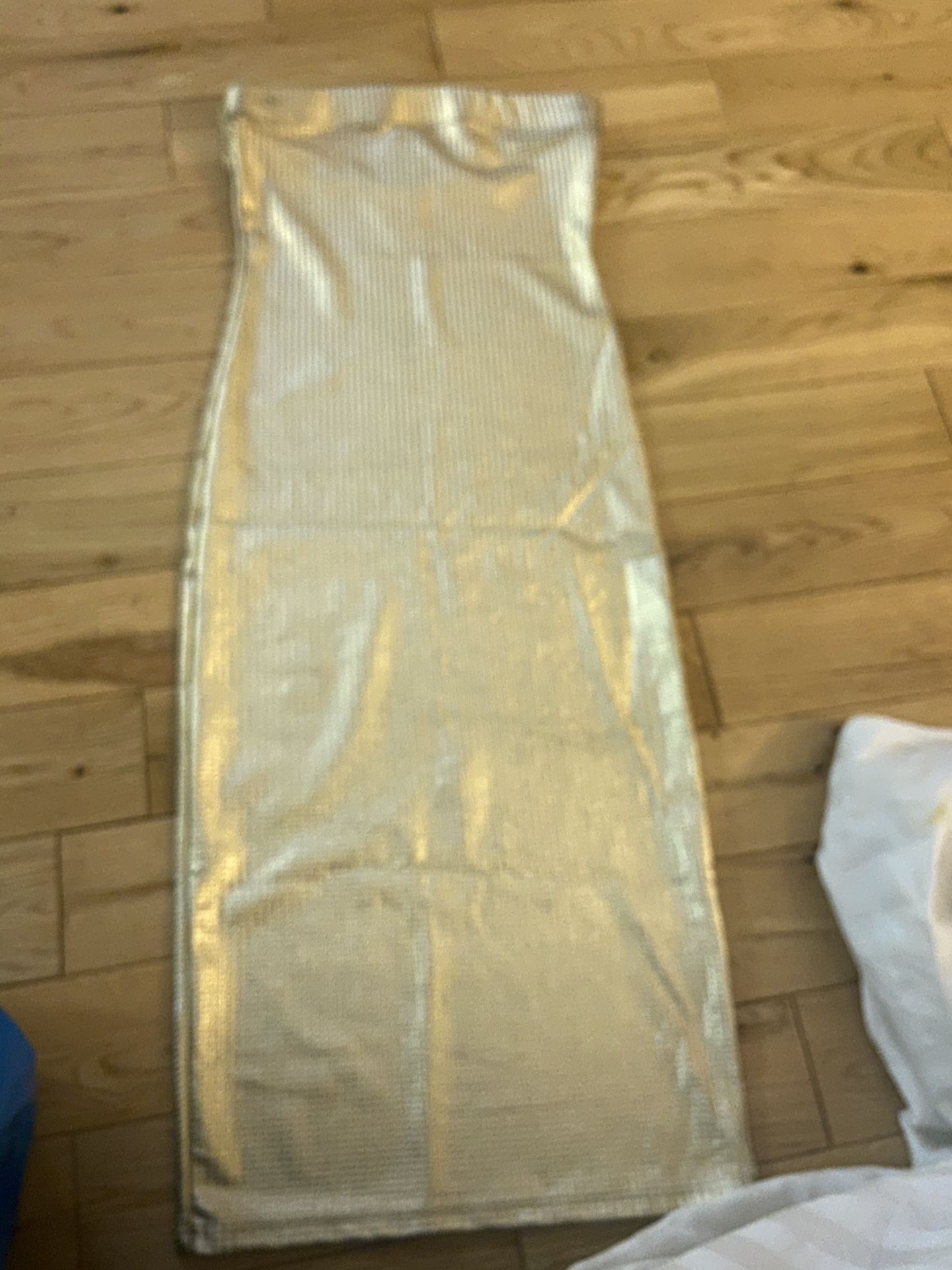 Gold Tube top dress size Small and Med