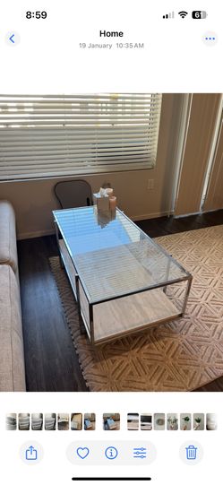 double layer coffee table