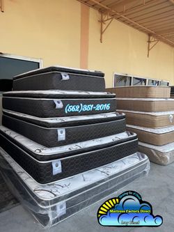 Royal Touch king size mattress and box spring bed set colchón y tambor nuevo new