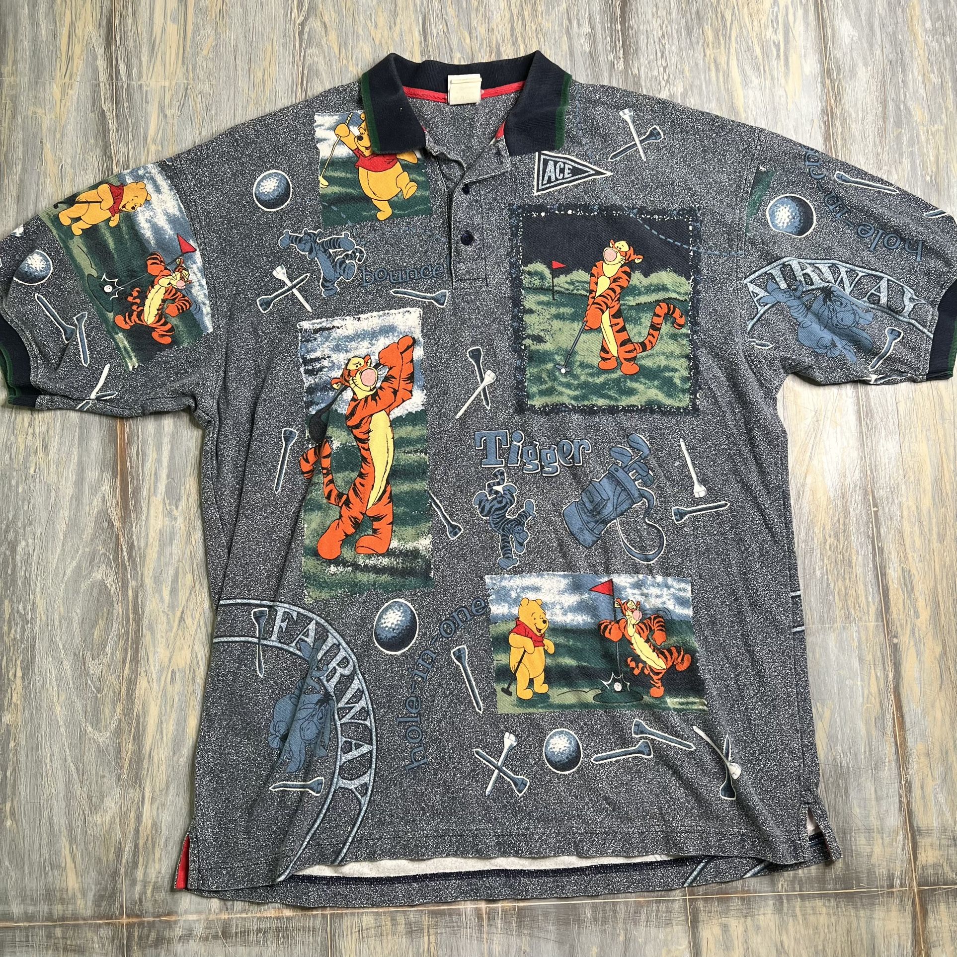 Vintage Winnie The Pooh Golf Polo Shirt