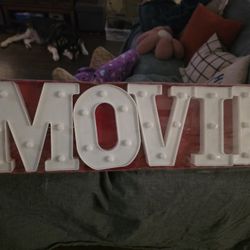 Movie LIGHT Up Sign