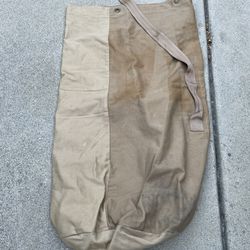 Vintage Army Brown/Tan Army Duffle Bag