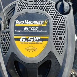 6.5 HP YARD MACHINE MOWER