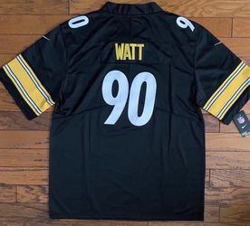 Black Steelers watt jersey