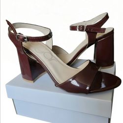 Sugar Block Heel Ankle Strap Sandals
