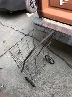Old 2 wheeled folding cart
