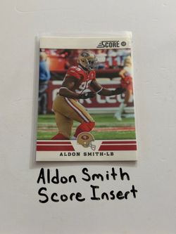 Aldon Smith San Francisco 49ers All-Pro LB Score Short Print Insert Card.