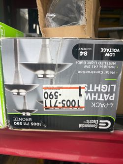 Commercial Electric 4-Pack Bronze Pathway Lights