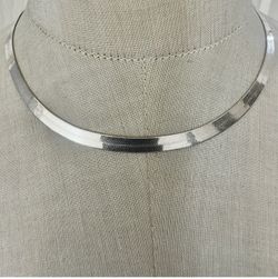 Sterling Silver Italian Herringbone Chain Necklace