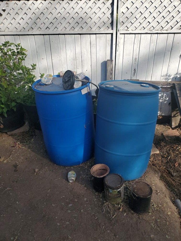 55 Gallon Water Barrels