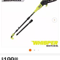 ONE+ HP 18V Brushless Whisper Series Cordless Battery 8 in. Pole Saw (Tool Only)