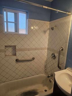 tile shower finish