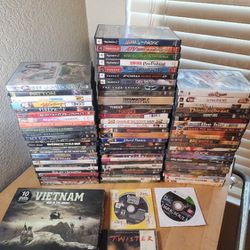 80 DVDs & 9 Games