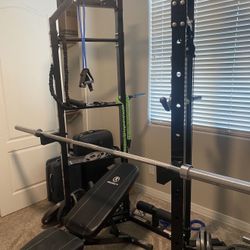 PRICE DROP——- Marcy Cage System With Weights And Accessories 