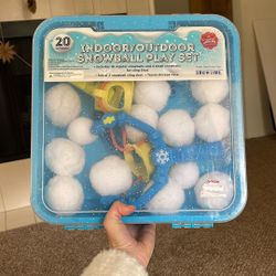 Game, Indoor Outdoor Snowball Play Set