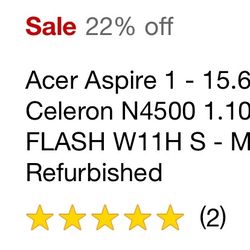 New Acer Aspire 1 - Intel