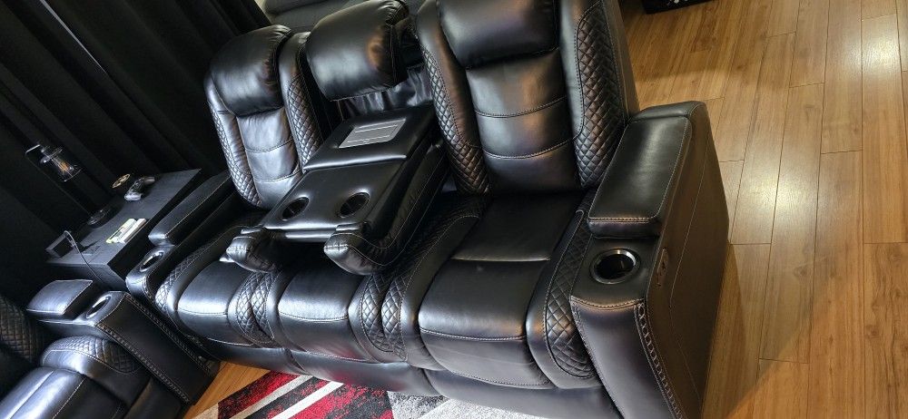 Theatre Seating - Couch And Loveseat
