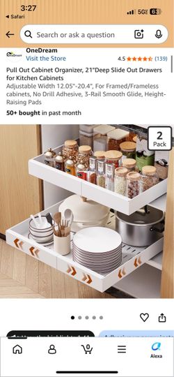 Cabinet organizer