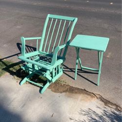 Chair And Table 