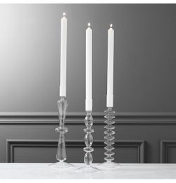 Very Delicate Glass Candle Holders