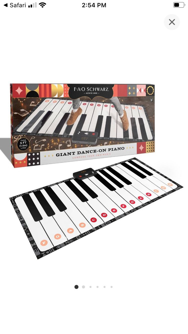 Giant 69” Dance On Piano Mat Brand New Great For Exercise