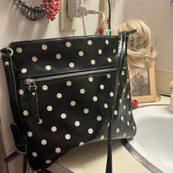 Polkadot Crossbody Messenger Bag 
