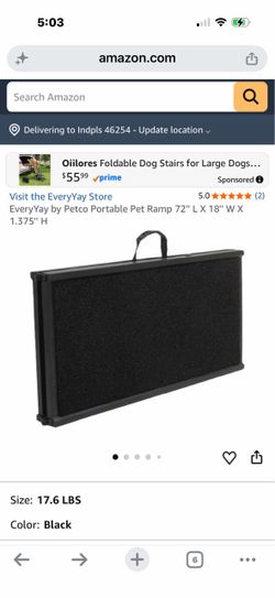 Portable Pet Ramp 72'' L X 18'' W