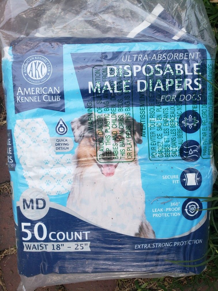 Dog Diapers, Size Medium