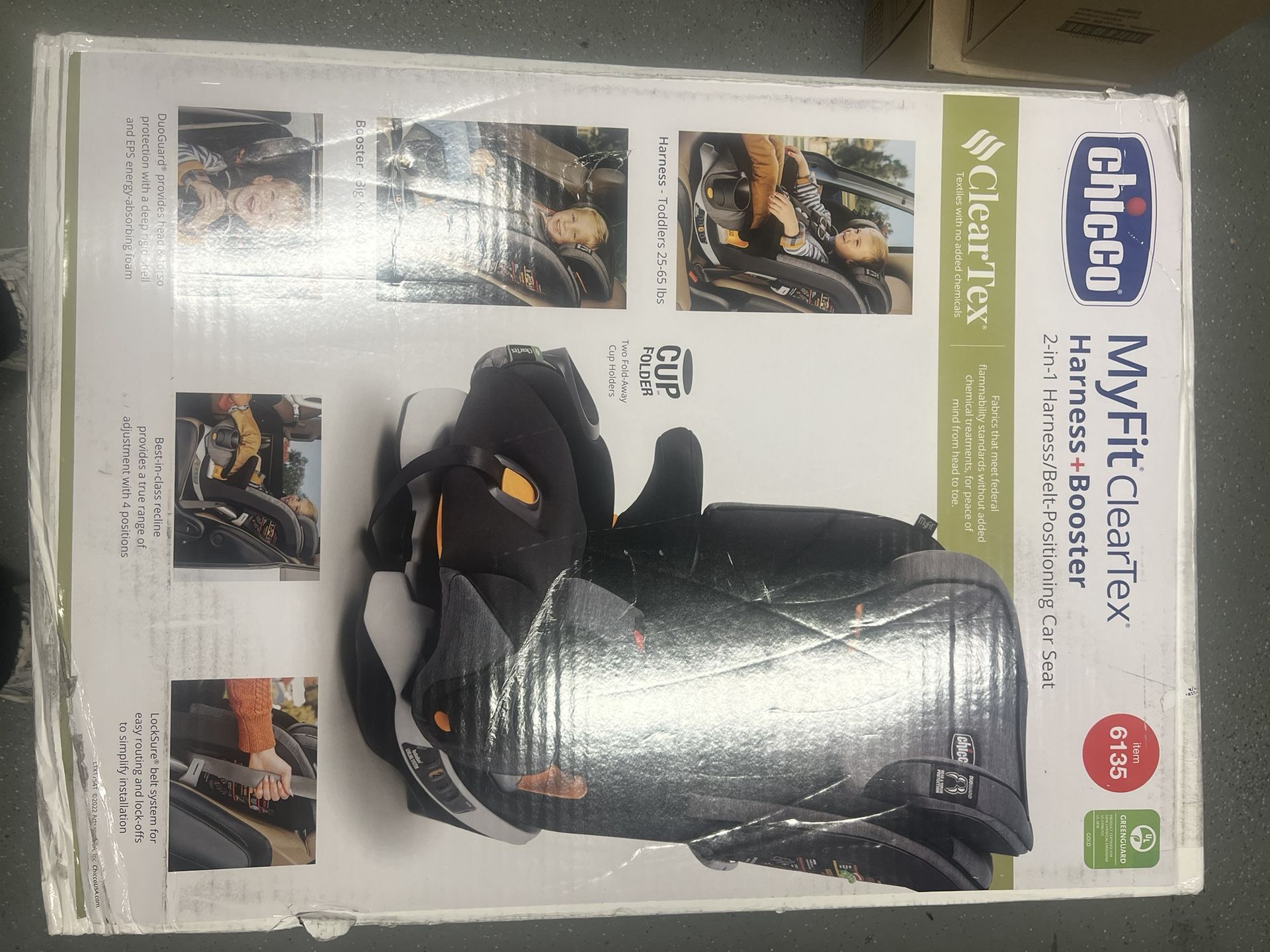 MyFit ClearTex Harness + Booster Car Seat - Shadow