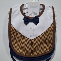 5 Pk Baby Bibs 