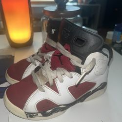 Nike Air Jordan 6 Retro Carmine 2021 Pre School 12c No Box