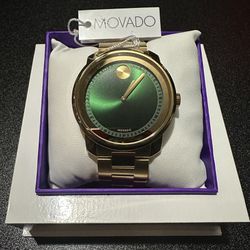 (Brand New) Movado Bold Watch // Gold & Green