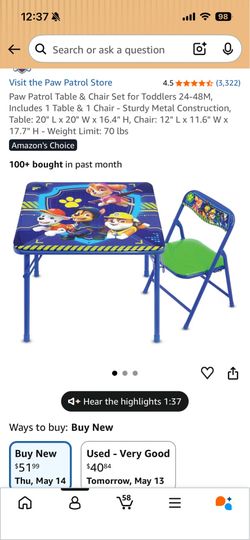 Kids Table