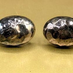 91% Silver earrings 925 dome styled.