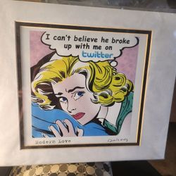 Pop Art Print Signed By Nelson De La Nuez