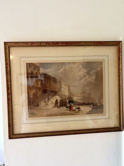 William Callow Pintor Inglés 1852 Watercolor