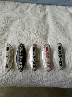 Vintage schwinn head red black white silver yellow all nice orig condition see our other items on my sight