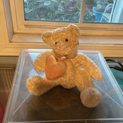 BABY BEAR, SOFT AND CUDDLY, ABOUT 5” TALL, NEVER GIVEN AWAY—$4