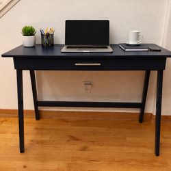 Navy blue Desk / Console Table with Drawer – Office, Entryway, Vanity