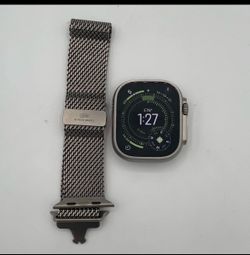 Unlocked Apple Watch Ultra II 49MM Natural Titanium Milanese Loop