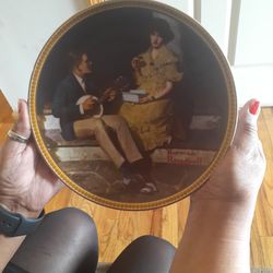 Pondering On The Porch  Plate 