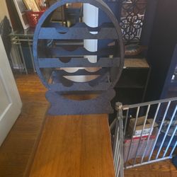 Vintage Metal Wine Rack