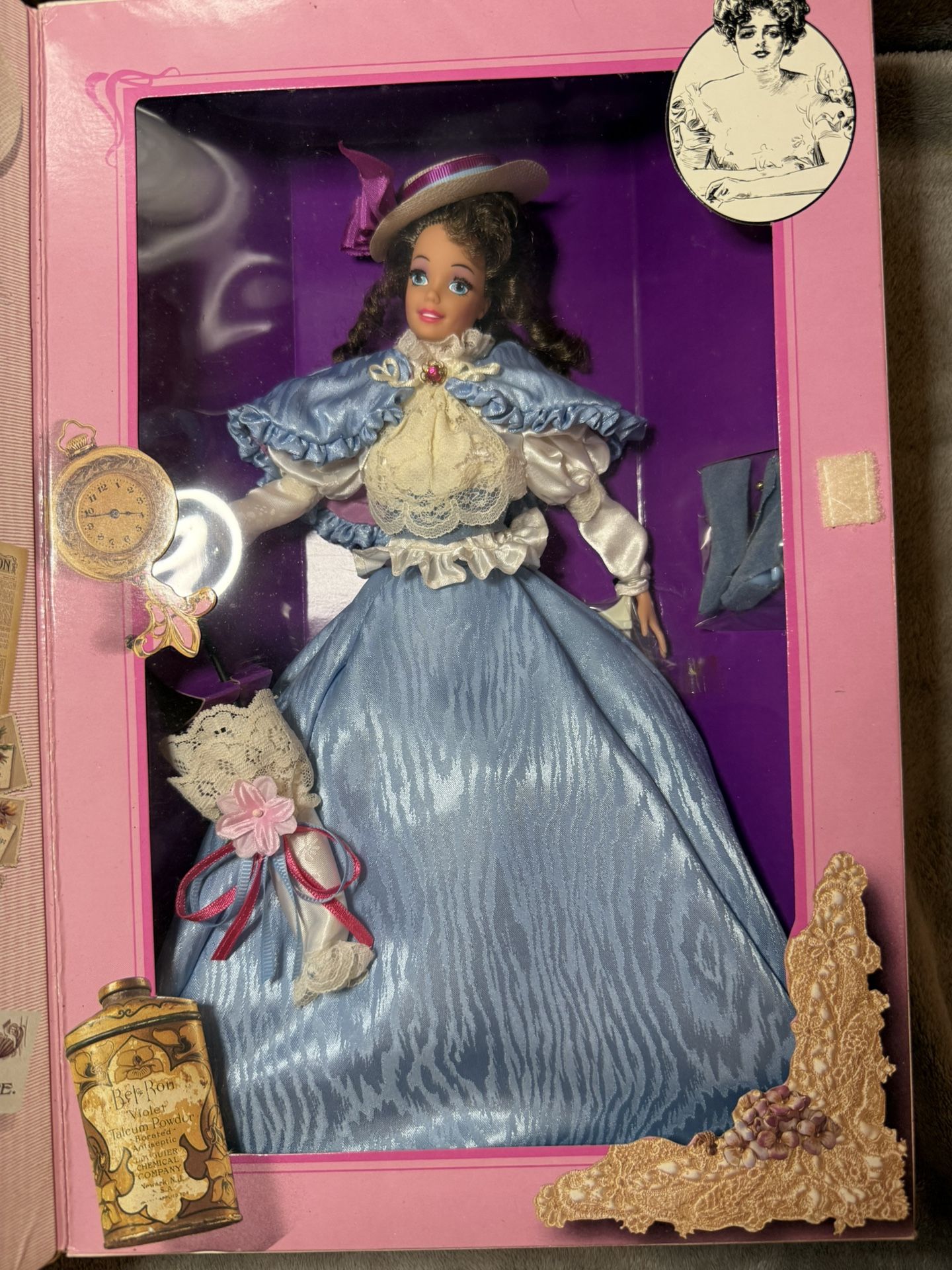 Gibson Girl Barbie Doll The Great Eras Collection #3(contact info removed) Vol 1 Mattel Never taken out of the box